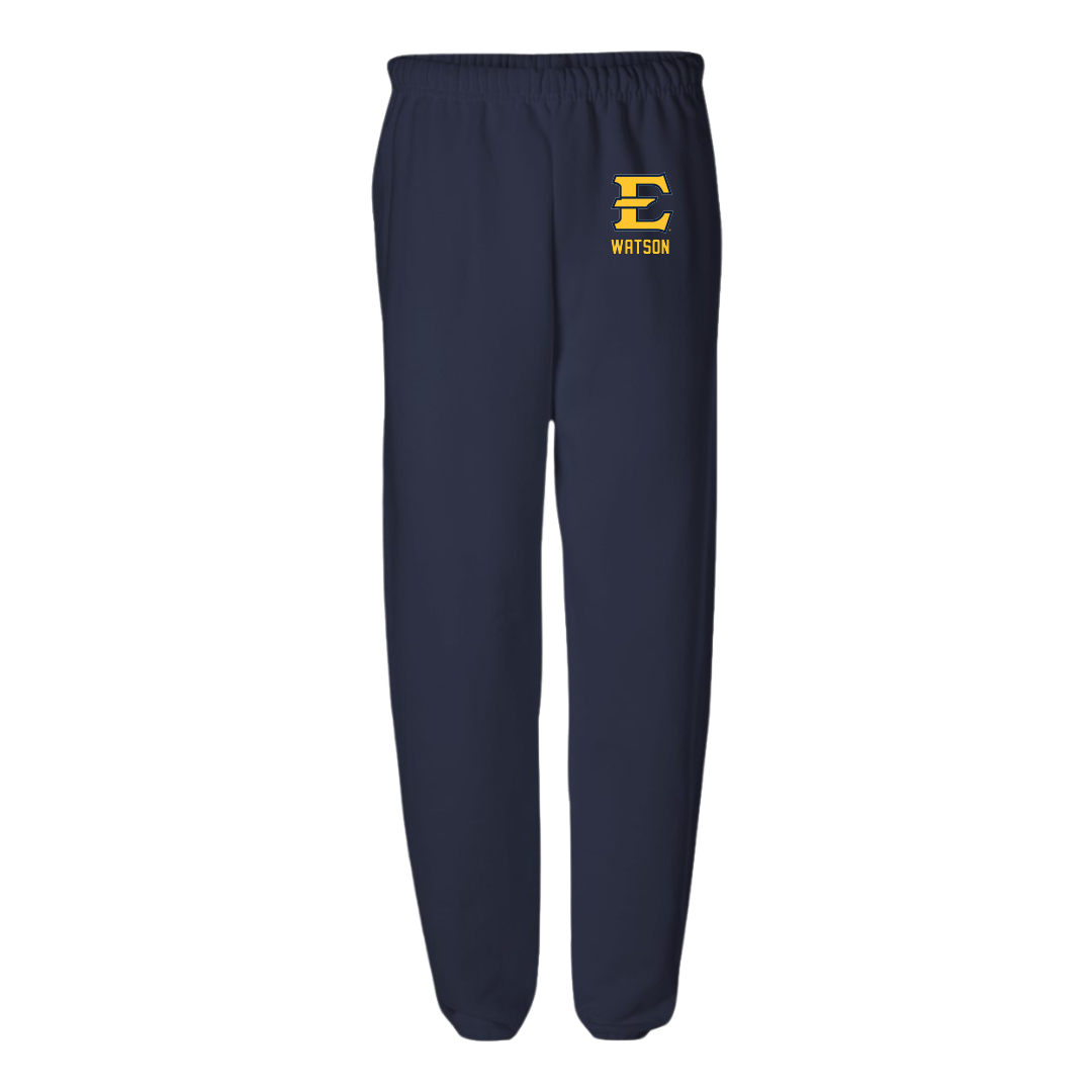 East Tennessee State University TF and XC Navy Sweatpants - Jack Watson