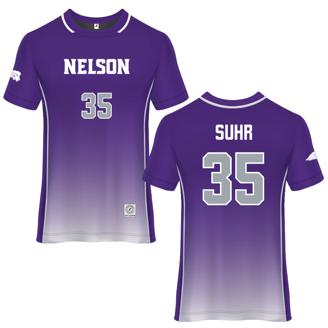 Nelson University Purple Soccer Jersey - #35 Breanna Suhr