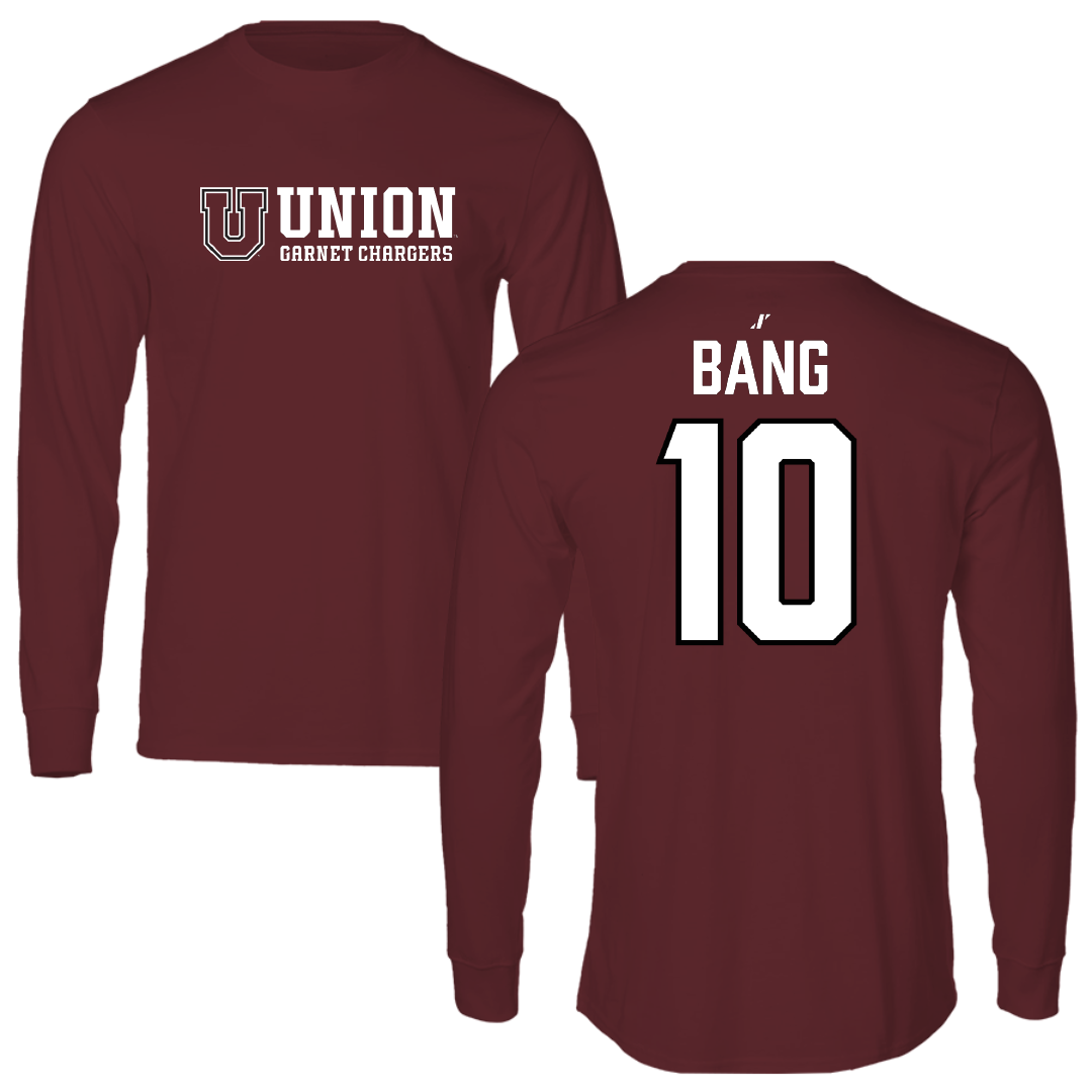 Union College Lacrosse Maroon General Performance Long Sleeve - #10 Alexander Bang