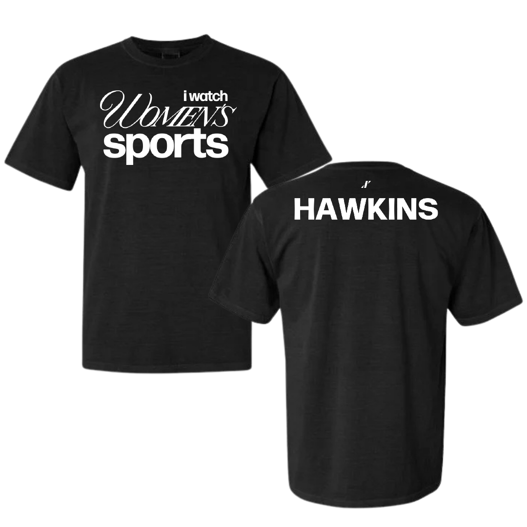 George Mason University Cheer Black WHM Comfort Colors Tee - Emily Hawkins