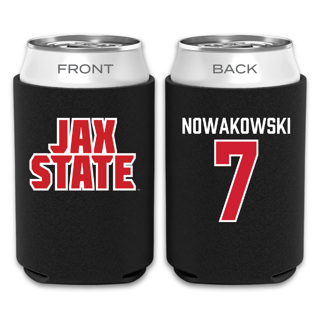 Jacksonville State University Softball Black Can Cooler - #7 Morgan Nowakowski