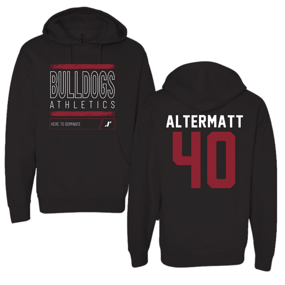 Dean College Baseball Black Dominate Hoodie - #40 Dylan Altermatt