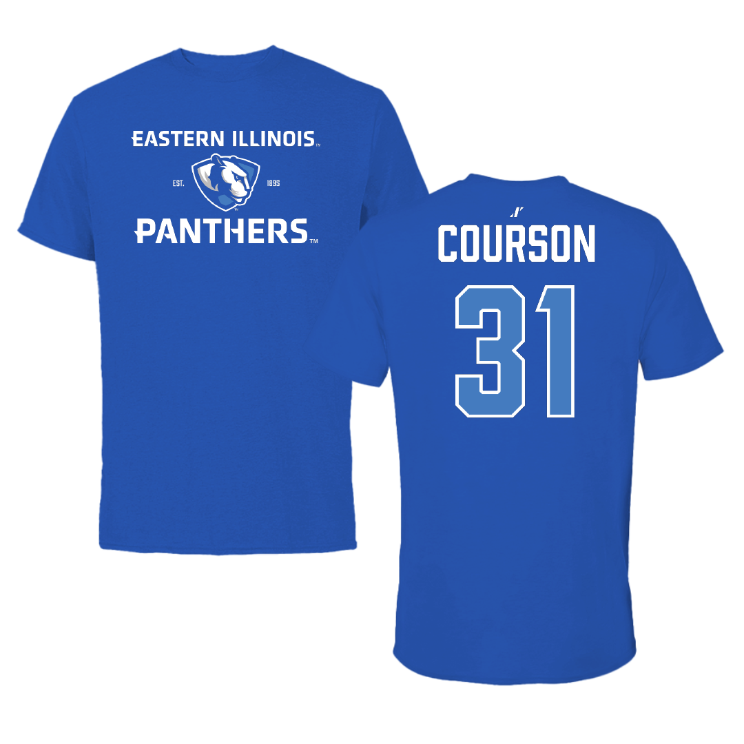 Eastern Illinois University Baseball Blue General Tee - #31 Zach Courson