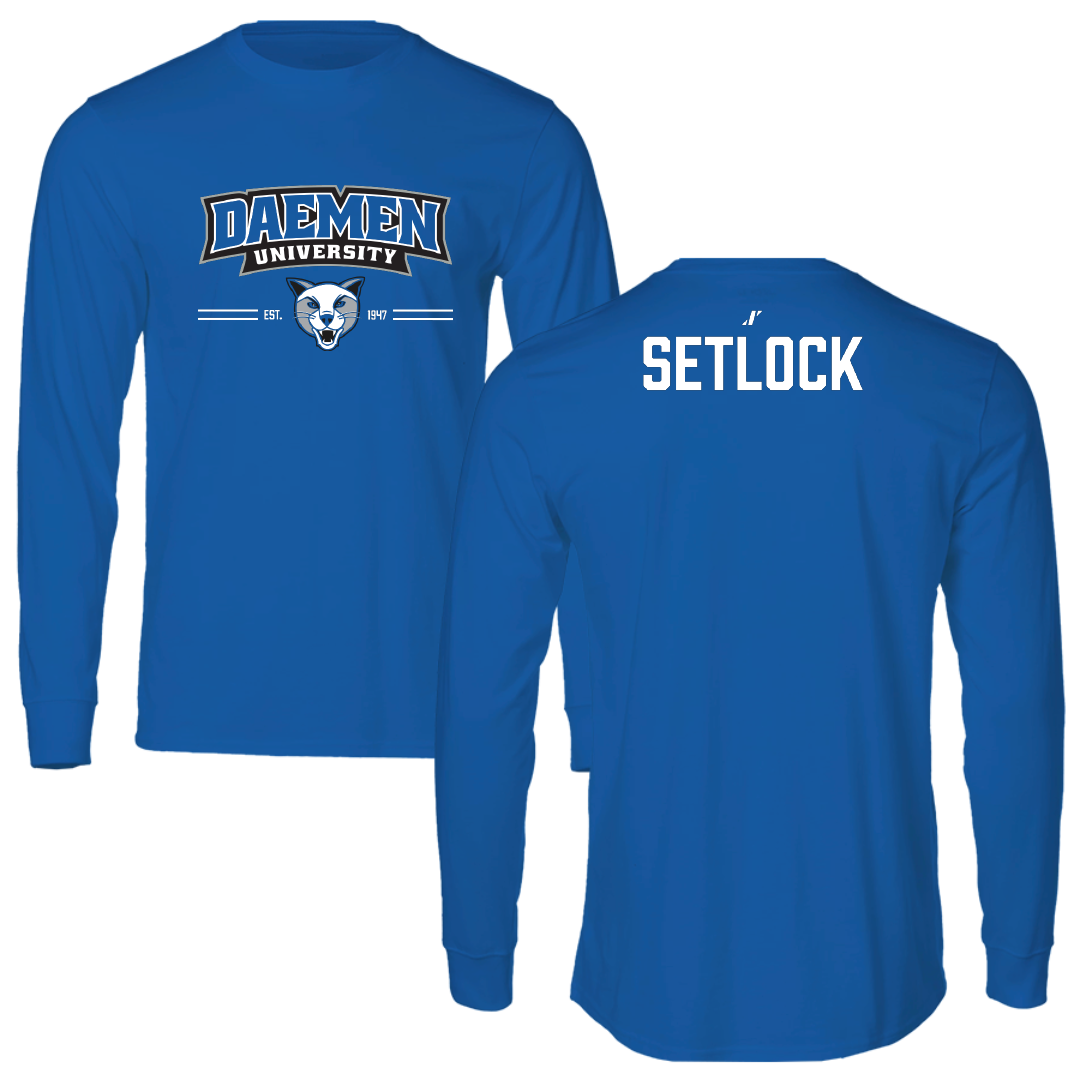 Daemen University Cheer Blue General Performance Long Sleeve - Jenna Setlock