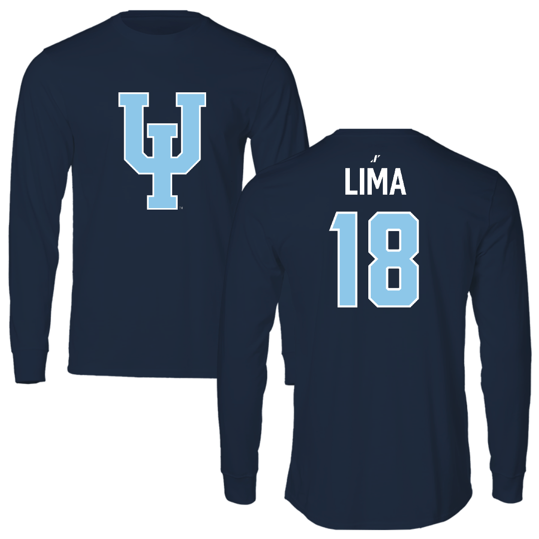Upper Iowa University Soccer Navy Long Sleeve - #18 Natalie Lima