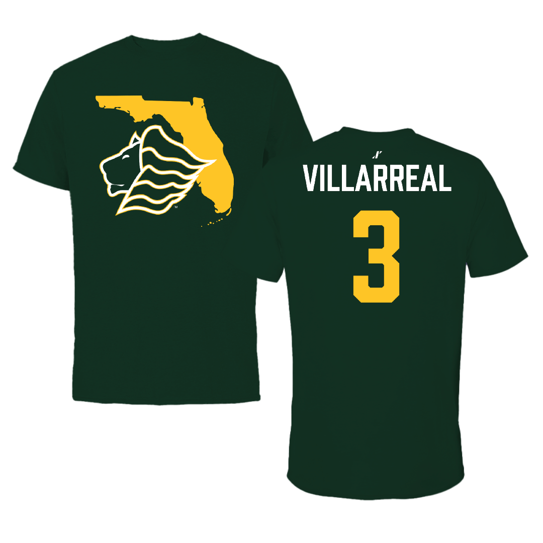 Saint Leo University Beach Volleyball Forest Green State Tee - #3 Josie Villarreal