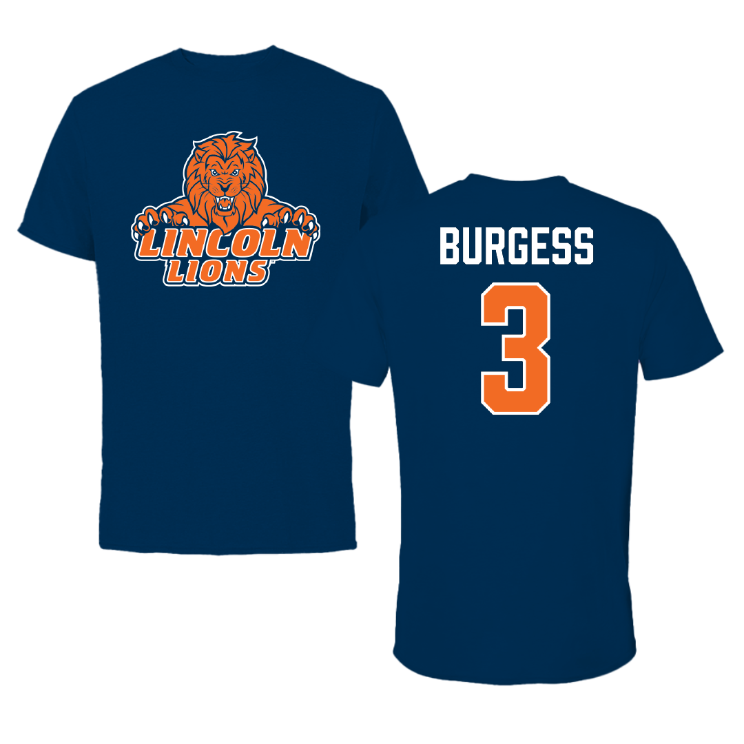 Lincoln University (Pennsylvania) Basketball (W) Navy Performance Tee - #3 Serenity Burgess