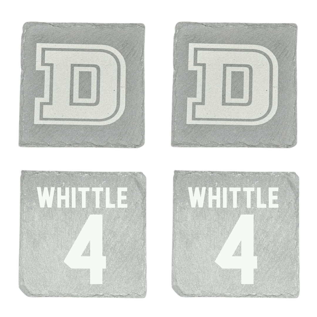 Dean College Lacrosse (M) Stone Coaster (4 Pack)  - #4 Christian Whittle