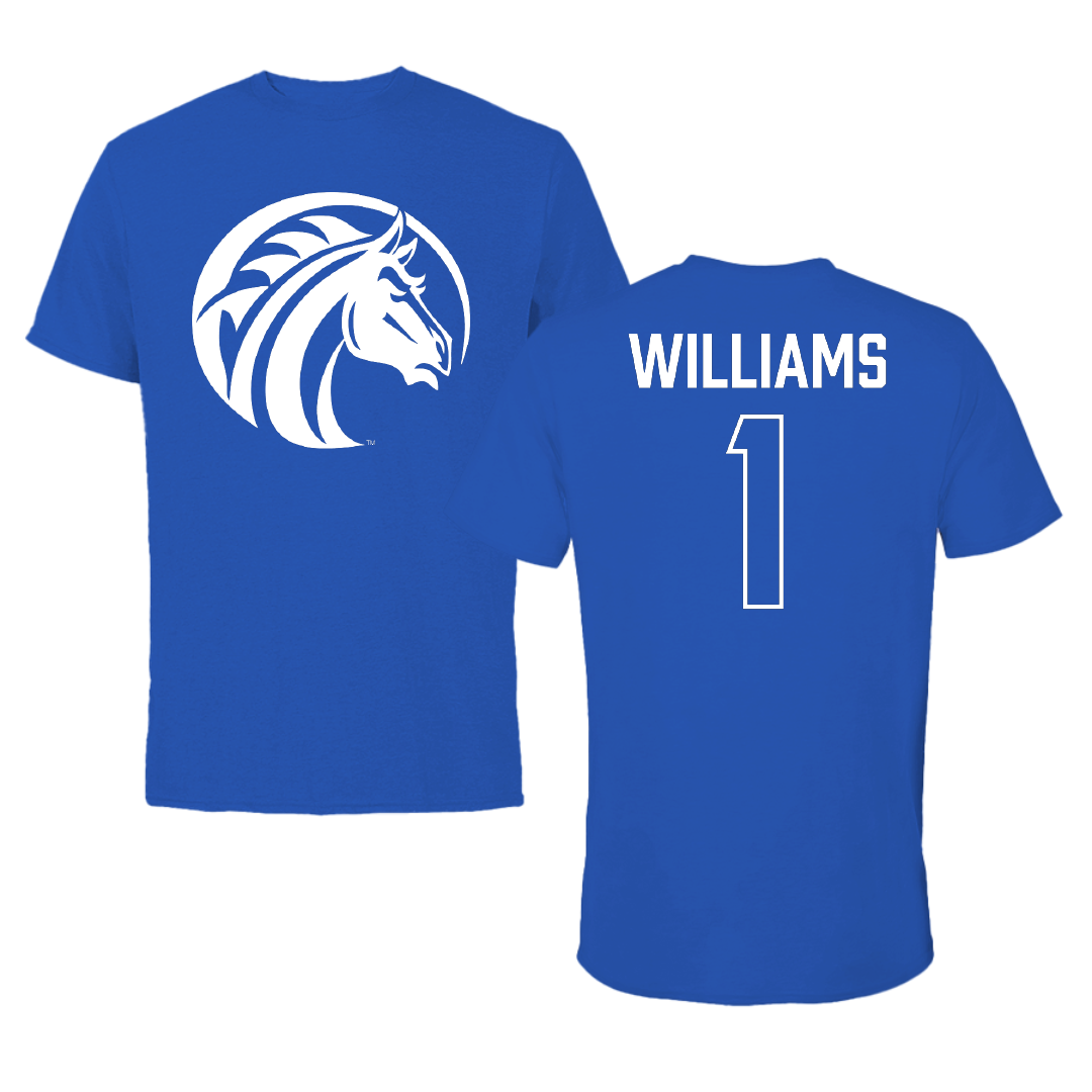 Fayetteville State University Basketball (M) Blue Tee - #1 Terrell Williams