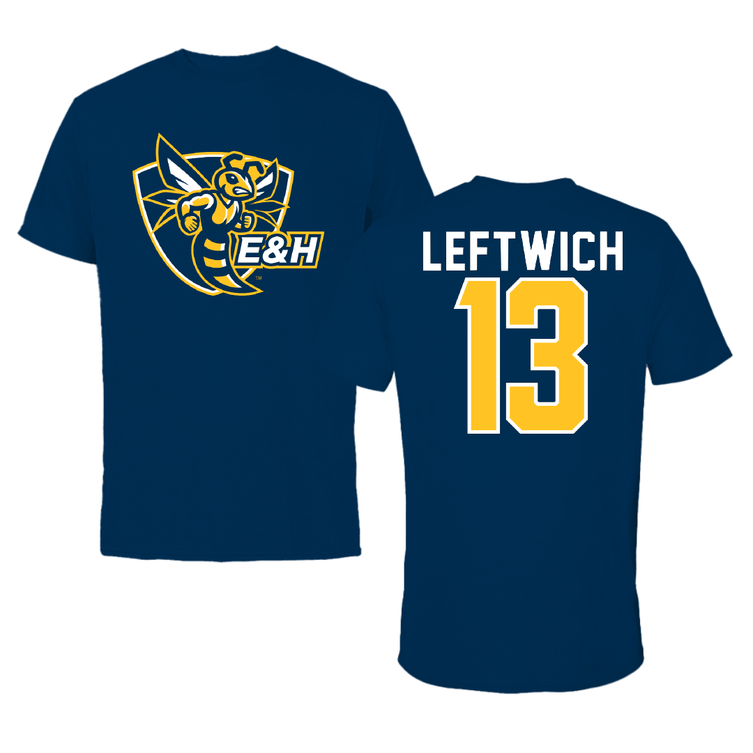 Emory & Henry College Lacrosse Navy Performance Tee - #13 Peyton Leftwich