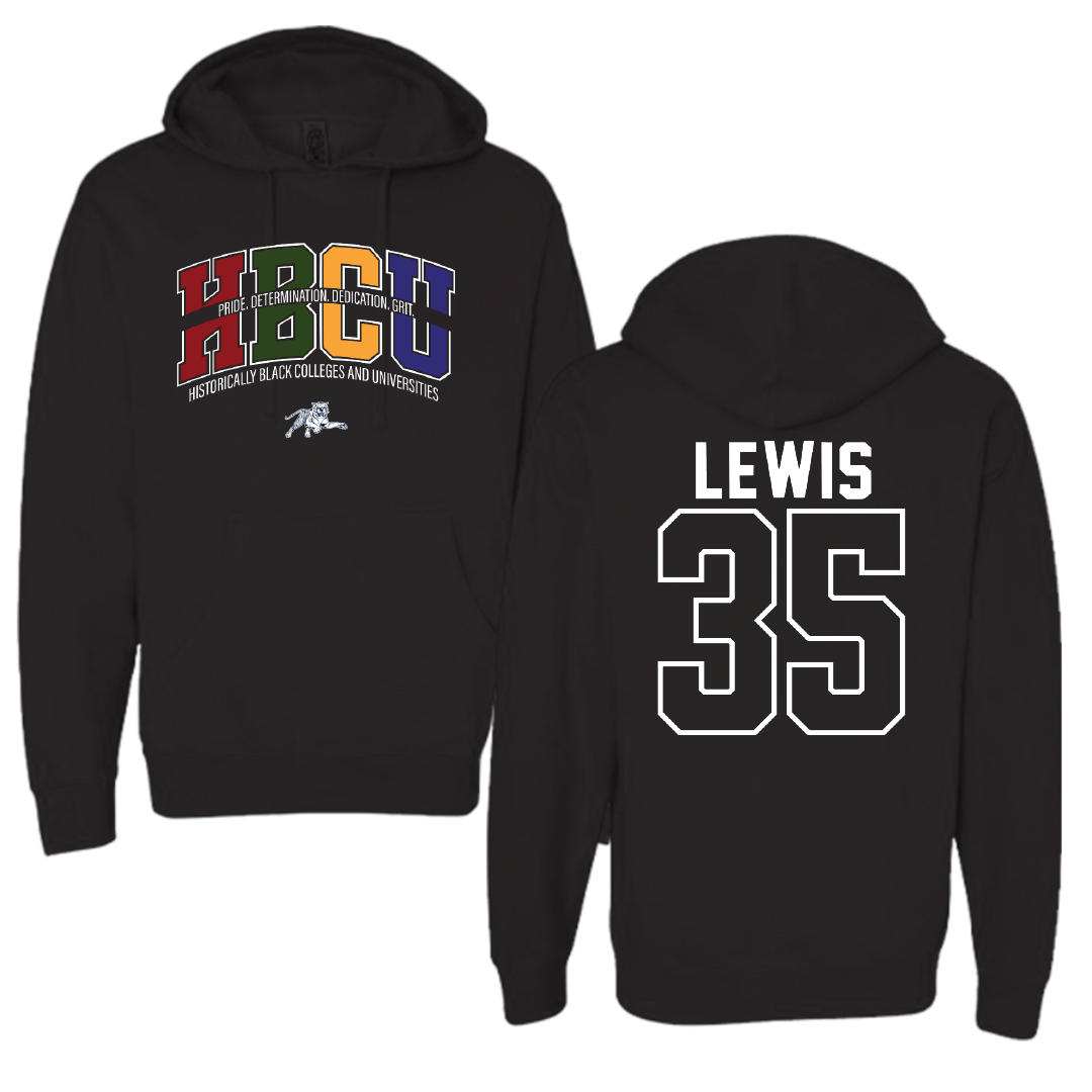 Jackson State University Baseball Black HBCU Hoodie - #35 CJ Lewis