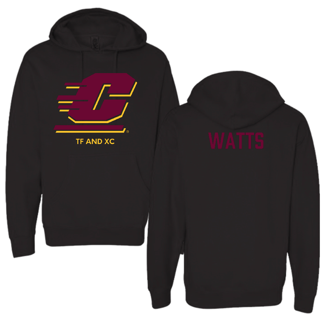Central Michigan University TF and XC Black Hoodie - Robyn Watts