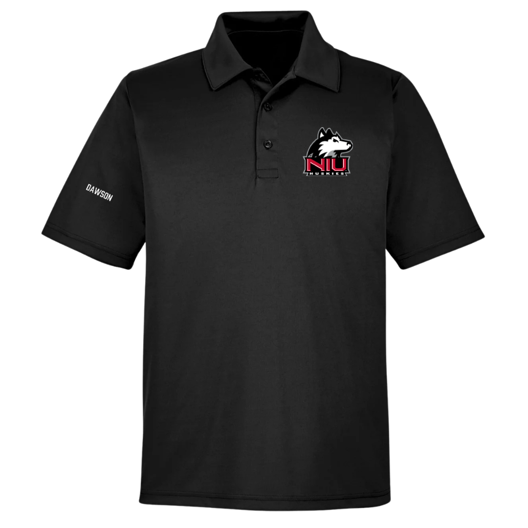 Northern Illinois University Wrestling (M) Black Polo - Devon Dawson