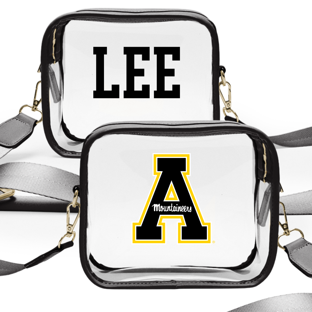 Appalachian State University TF and XC Black Clear Stadium Bag - Ray Lee