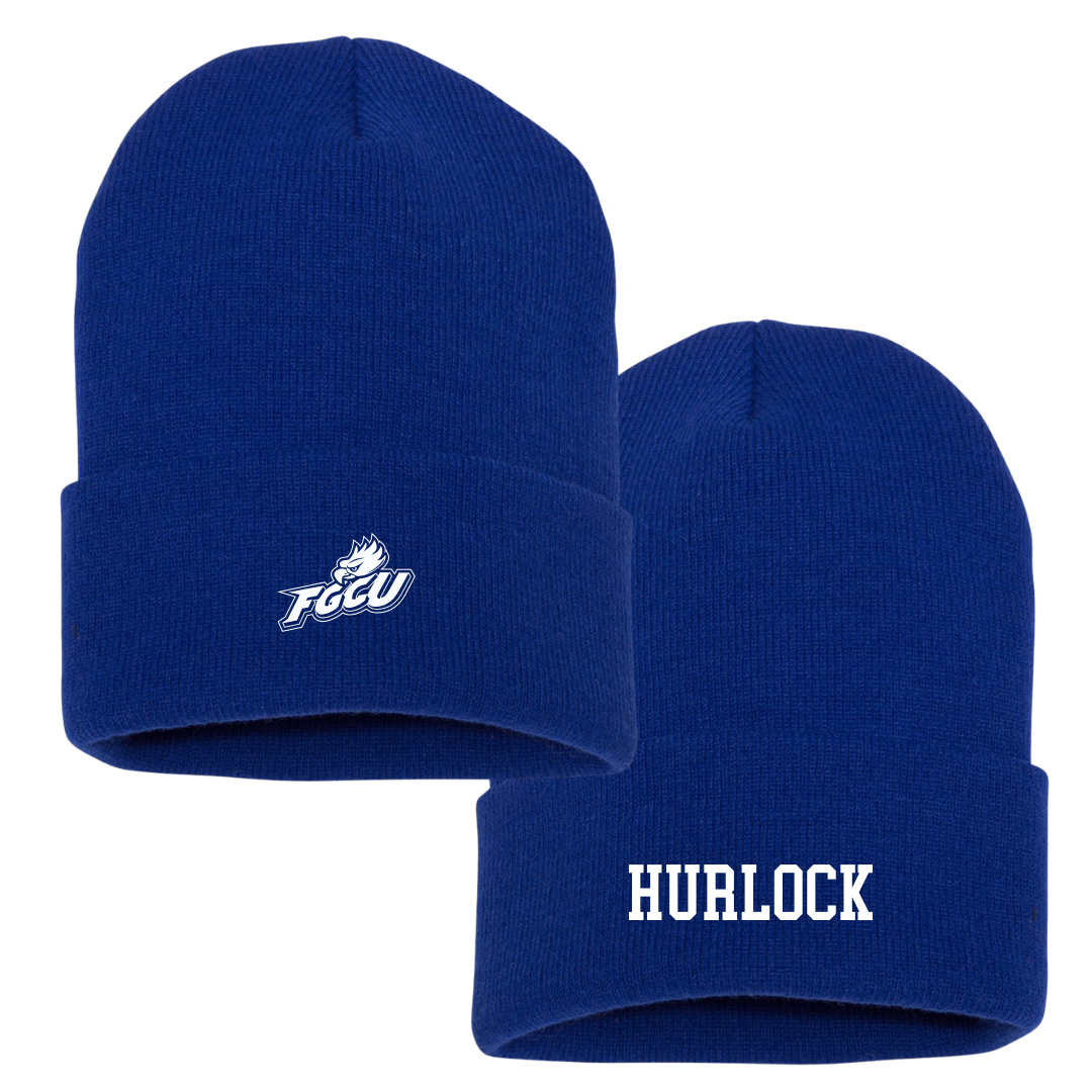 Florida Gulf Coast University Baseball Blue Beanie - #42 Robert Hurlock