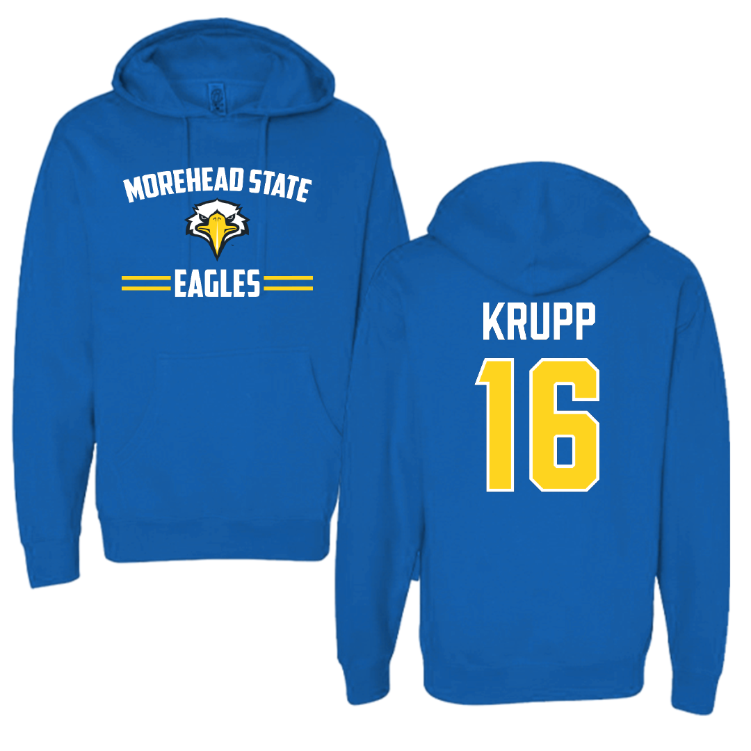 Morehead State University Baseball Blue General Hoodie - #16 Kyle Krupp
