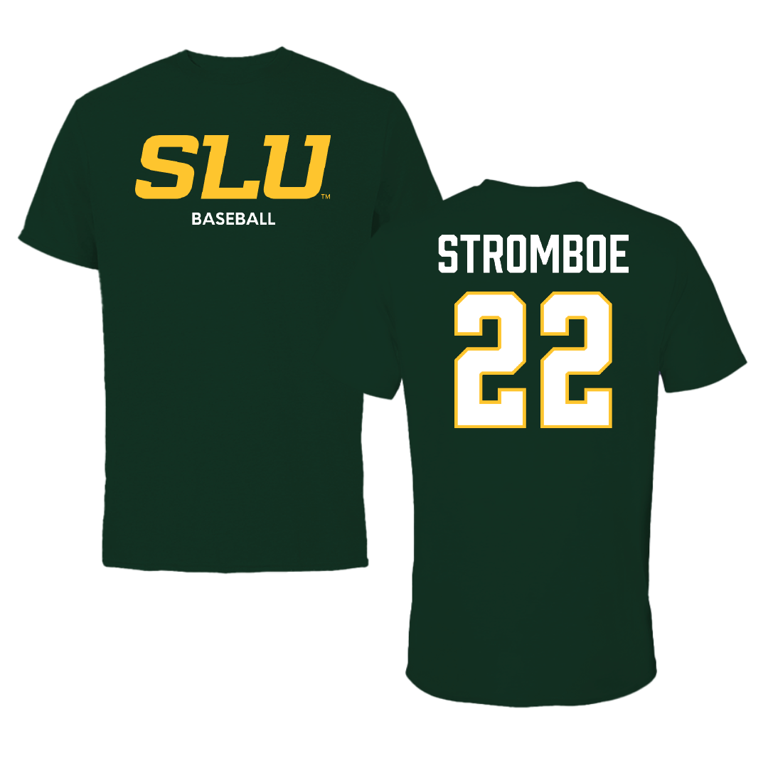 Southeastern Louisiana University Baseball Forest Green Performance Tee - #22 Cole Stromboe