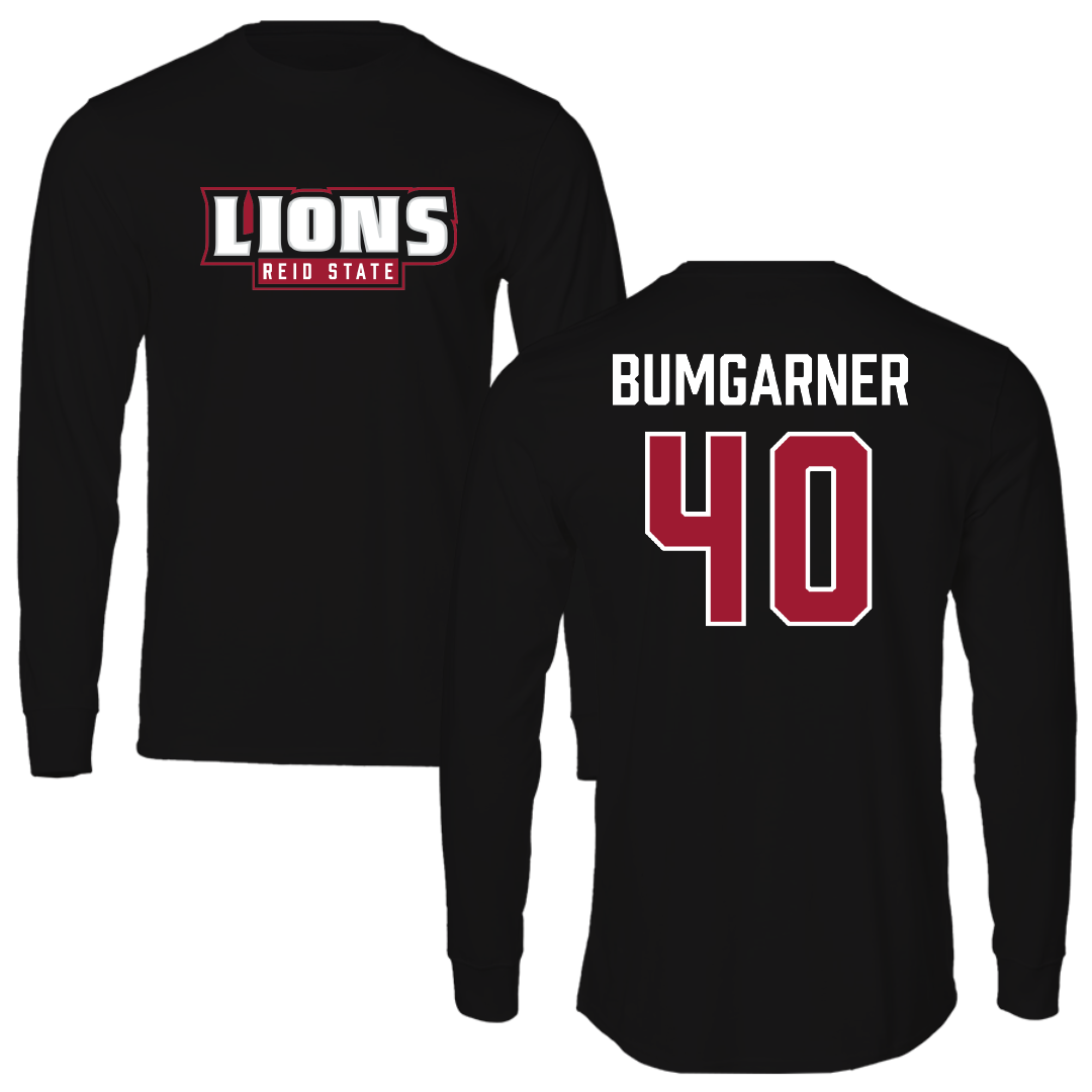 Reid State Community College Baseball Black Performance Long Sleeve - #40 Jake Bumgarner