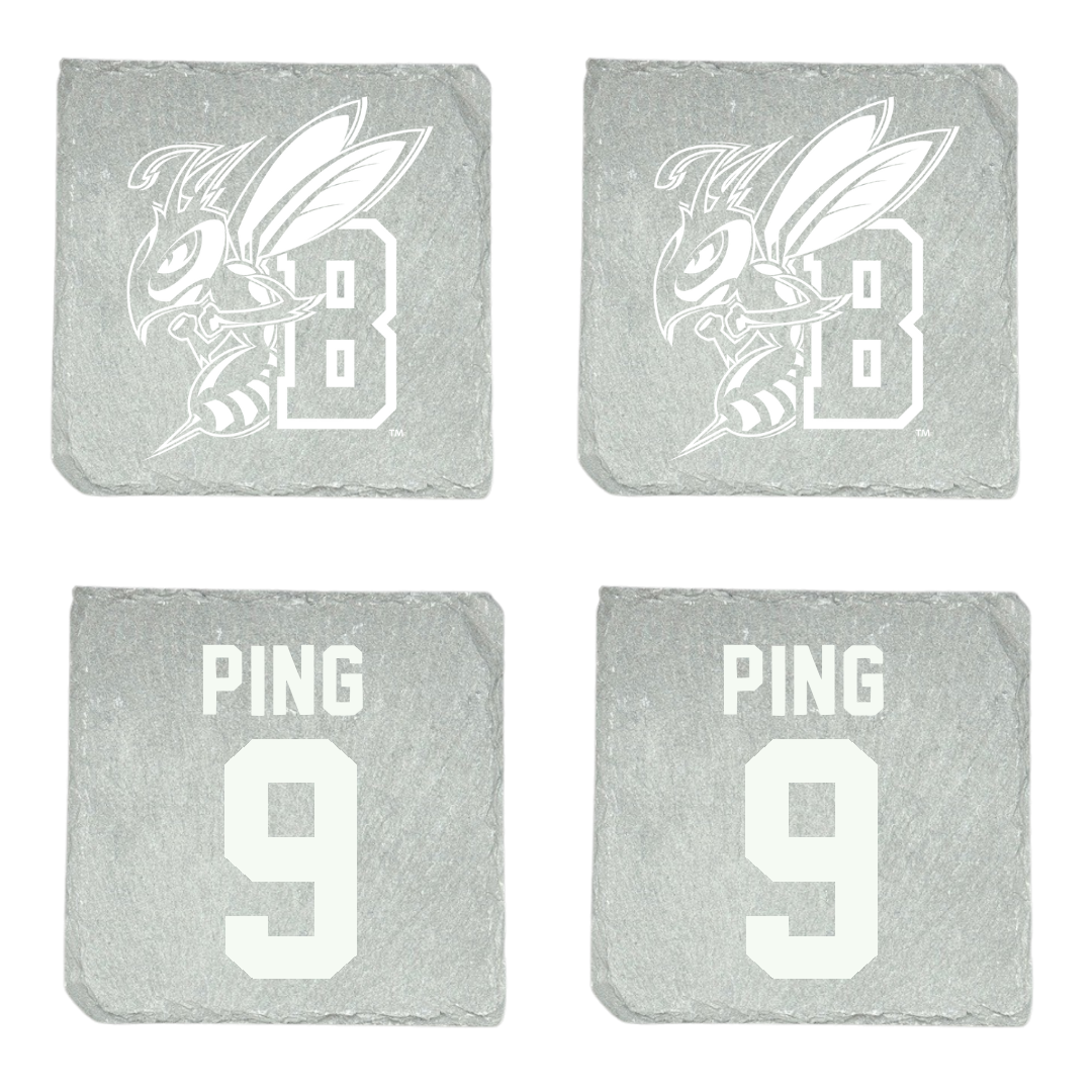 Montana State University Billings Volleyball Stone Coaster (4 Pack)  - #9 Izzy Ping