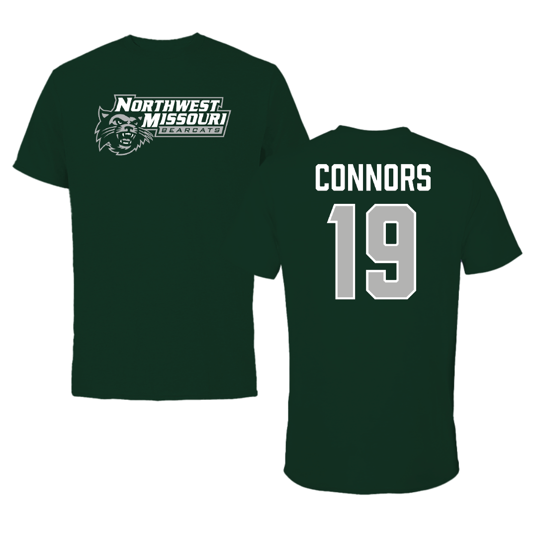 Northwest Missouri State University Baseball Forest Green Tee - #19 John Connors