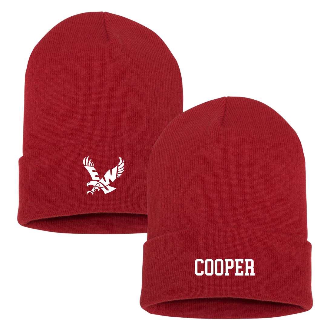 Eastern Washington University Football Red Beanie - #88 Landon Cooper