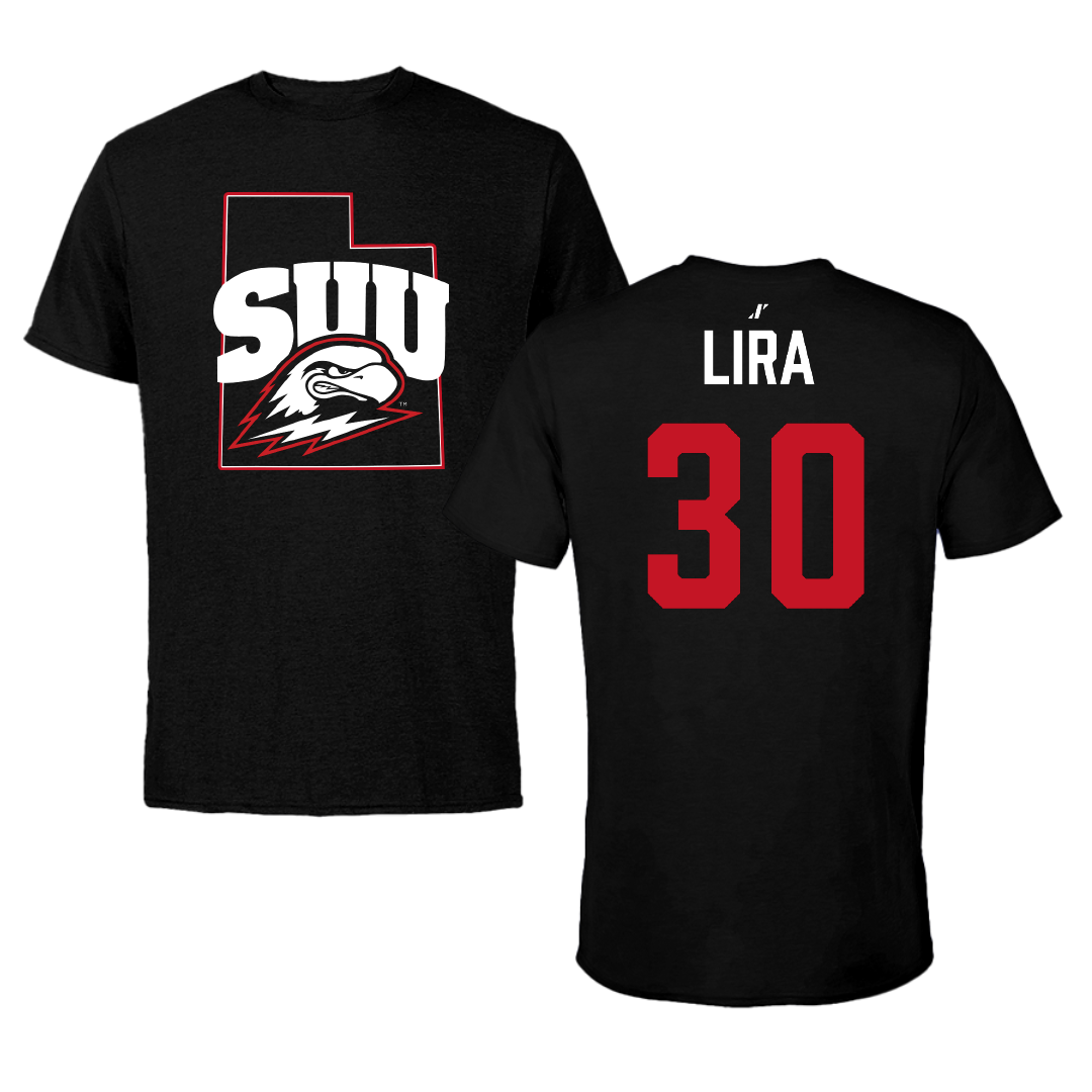 Southern Utah University Softball Black State Performance Tee - #30 Savannah Lira