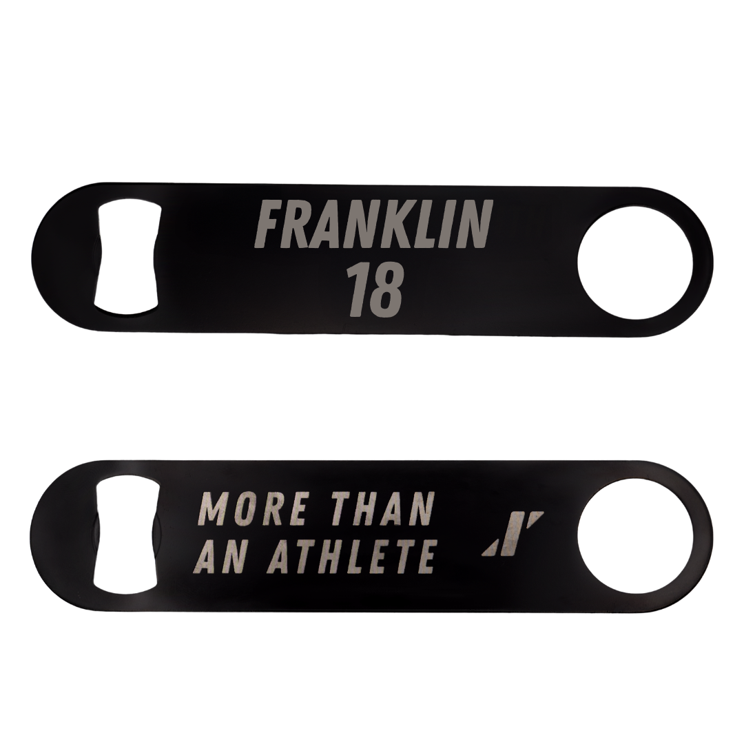 Santa Clara University Baseball Black Bottle Opener - #18 Davis Franklin