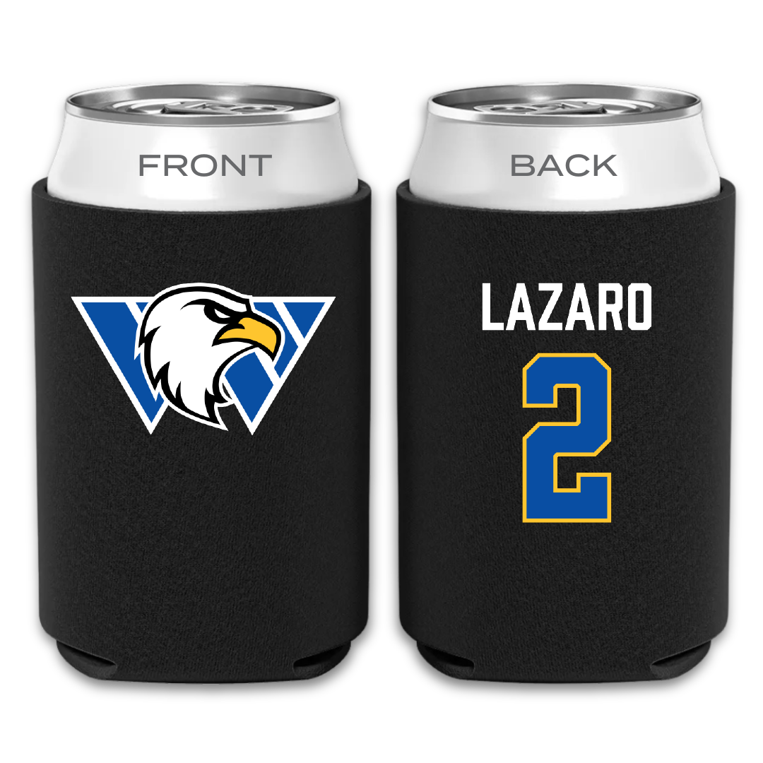 Williams Baptist University Soccer (M) Black Can Cooler - #2 Bruno Lazaro