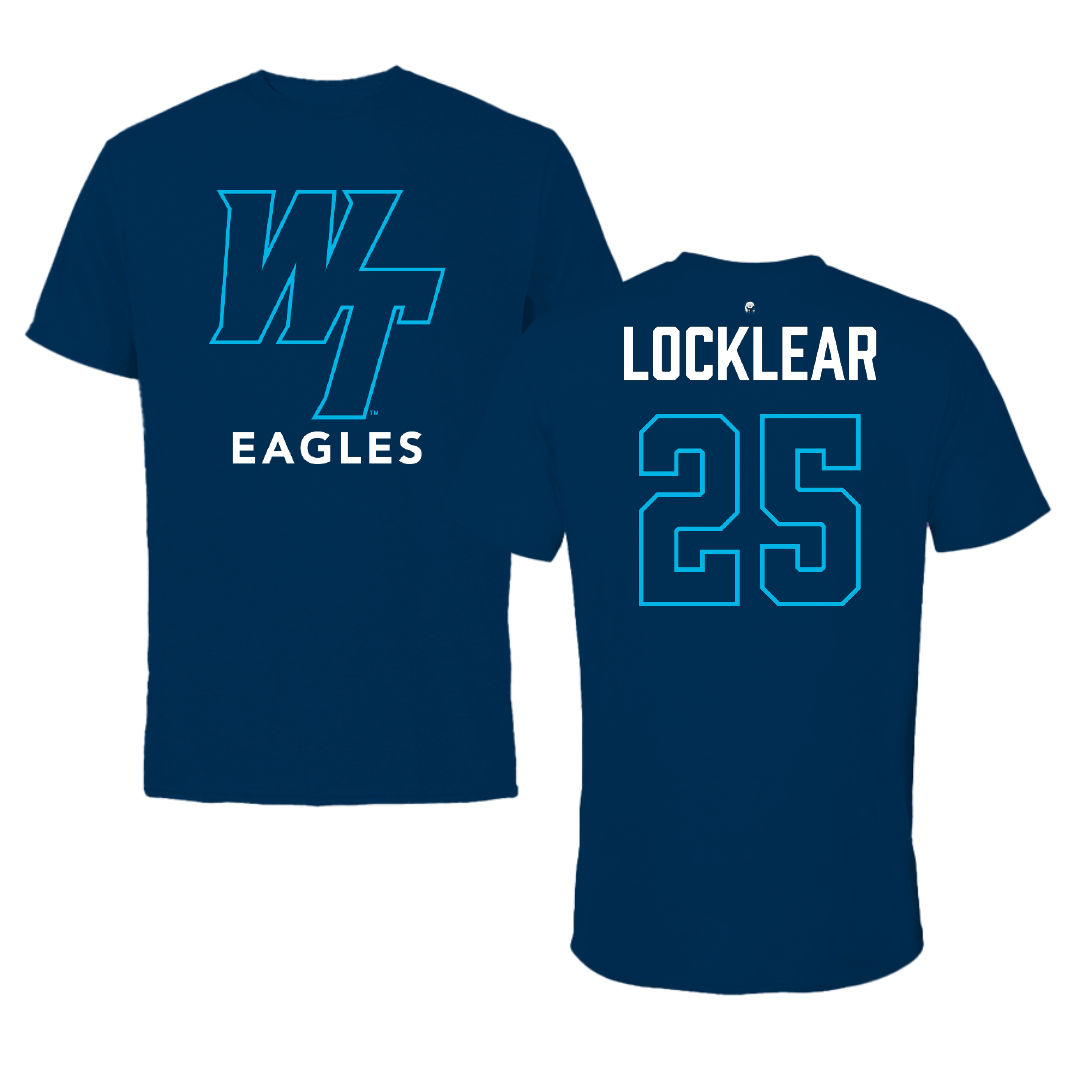 Wake Tech Community College Basketball (W) Navy Tee - #25 Tanzania Locklear