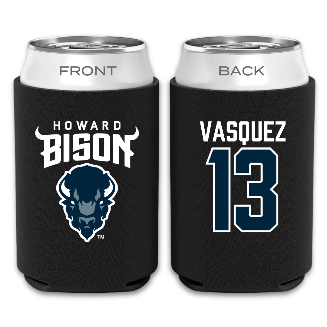 Howard University Softball Black Can Cooler - #13 Alyssa Vasquez