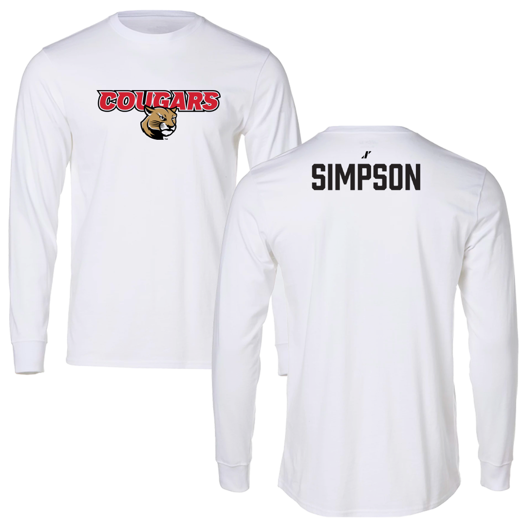 Southern Illinois University Edwardsville Golf (M) White Long Sleeve - Will Simpson