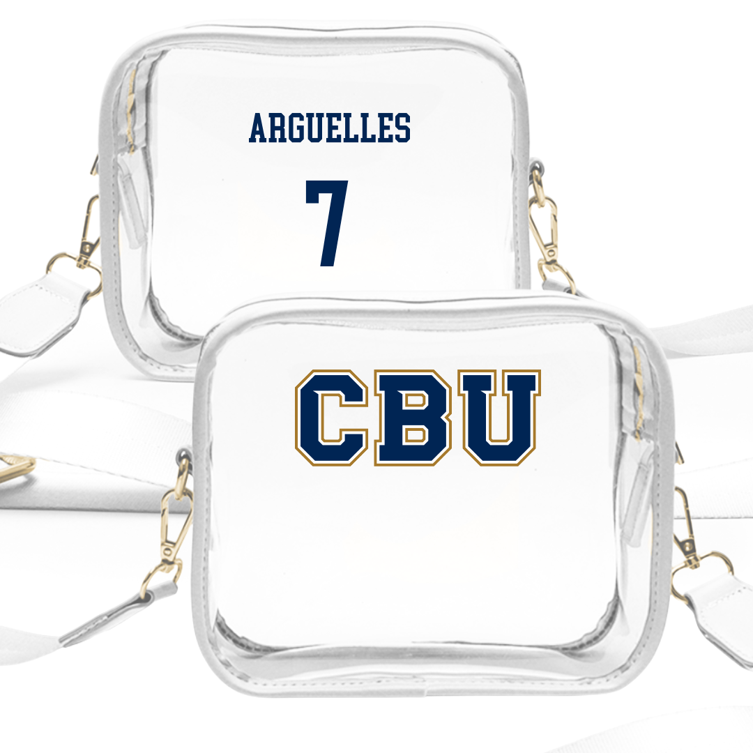 California Baptist University Stunt White Clear Stadium Bag - #7 Bianca Arguelles