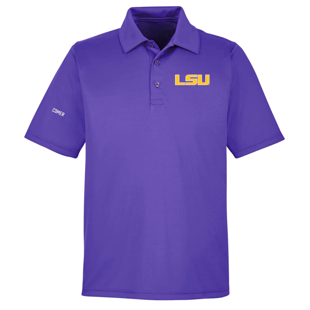 Louisiana State University TF and XC Purple Polo - Ahry Comer