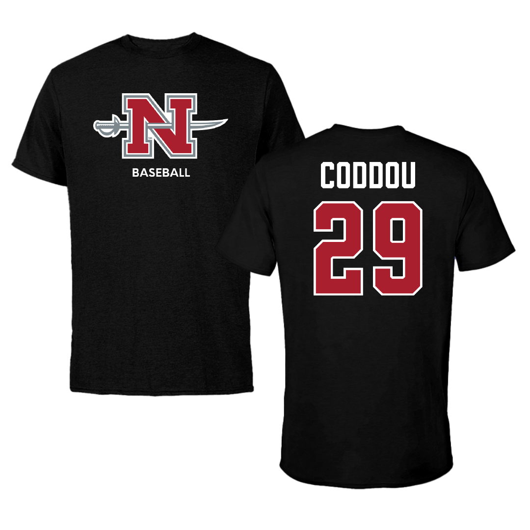 Nicholls State University Baseball Black Mascot Tee - #29 Parker Coddou
