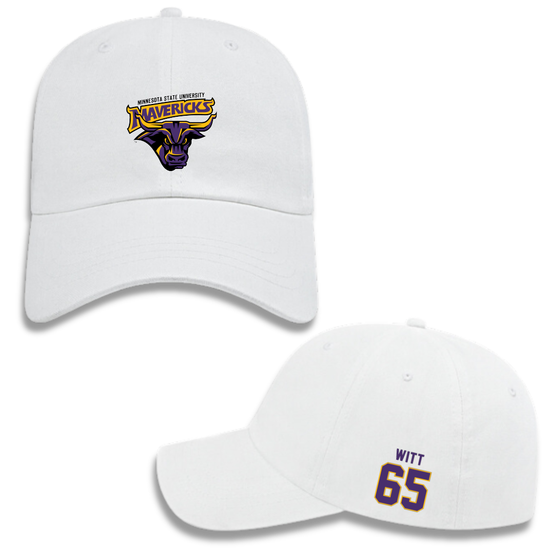 Minnesota State University-Mankato Football White Hat - #65 Josh Witt