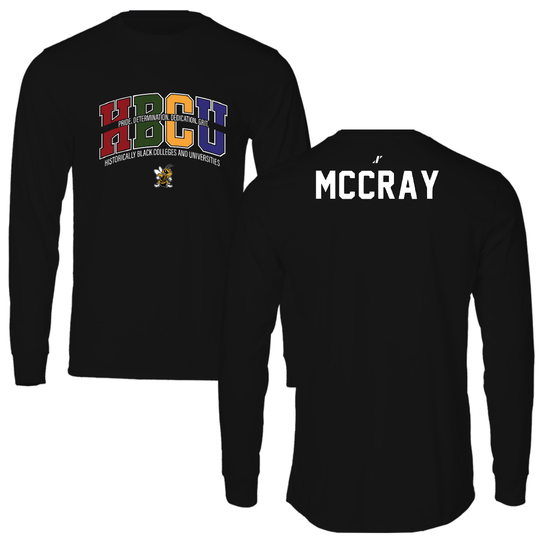 West Virginia State University TF and XC Black HBCU Long Sleeve - Curtis McCray