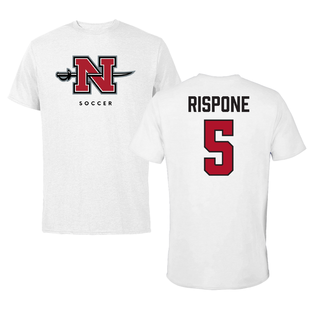 Nicholls State University Soccer (W) White Tee - #5 Angelina Rispone