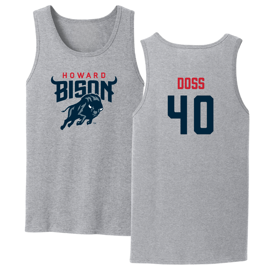 Howard University Softball Sport Gray Tank Top - #40 Zafirah Doss