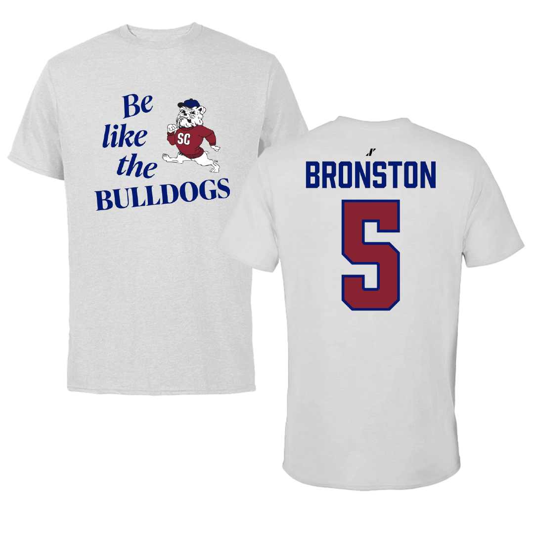 South Carolina State University Basketball Light Gray Be Like Us Tee - #5 Owen Bronston