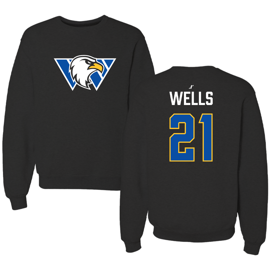 Williams Baptist University Softball Black Crewneck - #21 Katie Wells