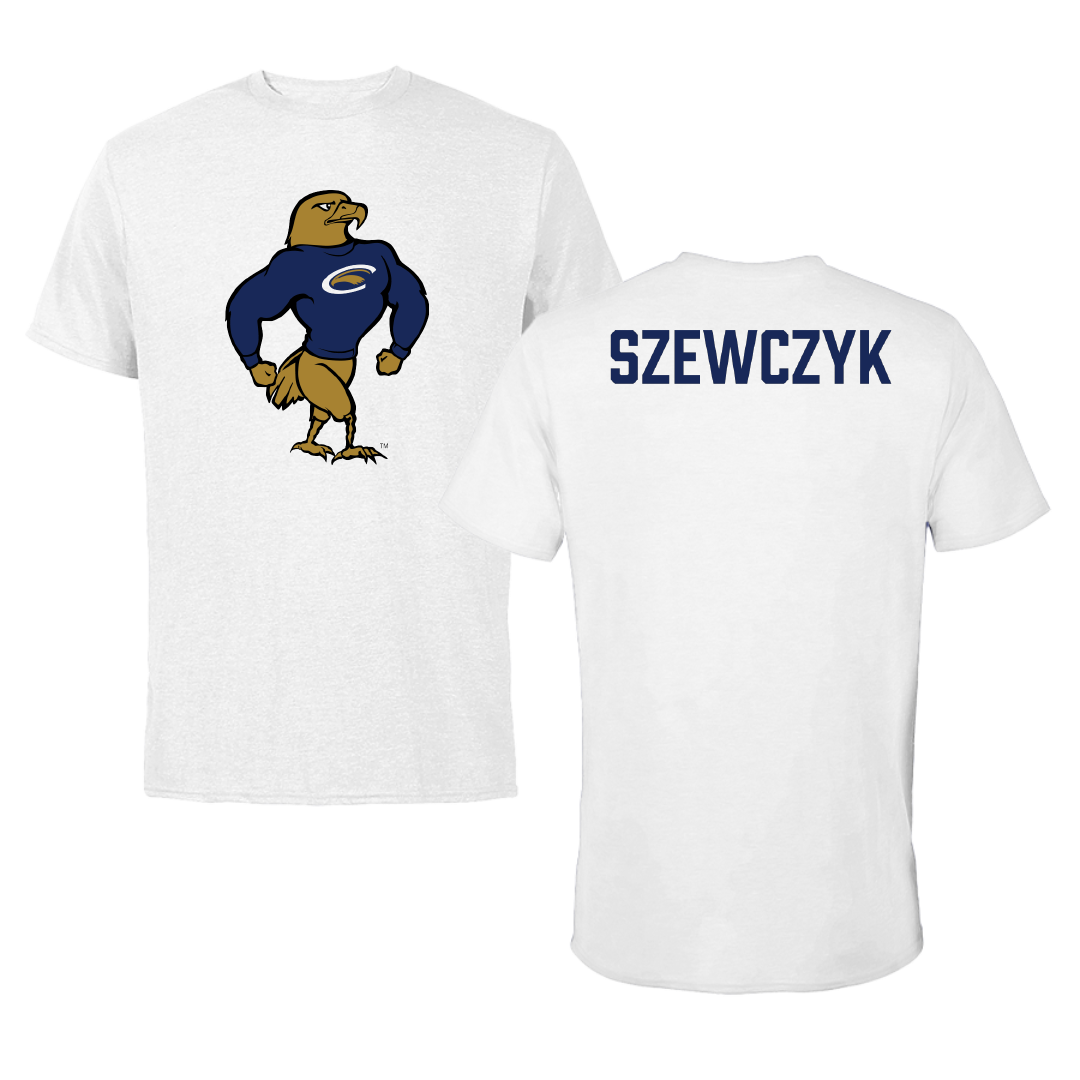 PennWest Clarion Wrestling White Performance Tee - Ky Szewczyk