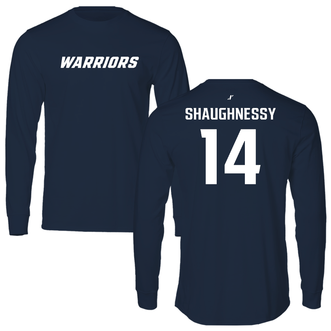 Eastern Connecticut State University Baseball Navy Long Sleeve - #14 Jake Shaughnessy
