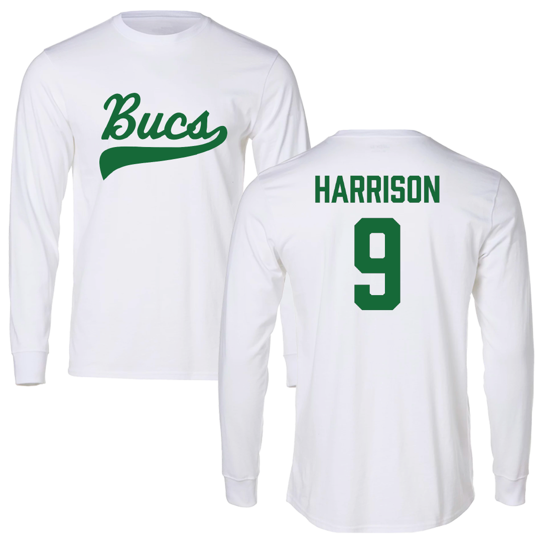 Shelton State Community College Baseball White Performance Long Sleeve - #9 Will Harrison