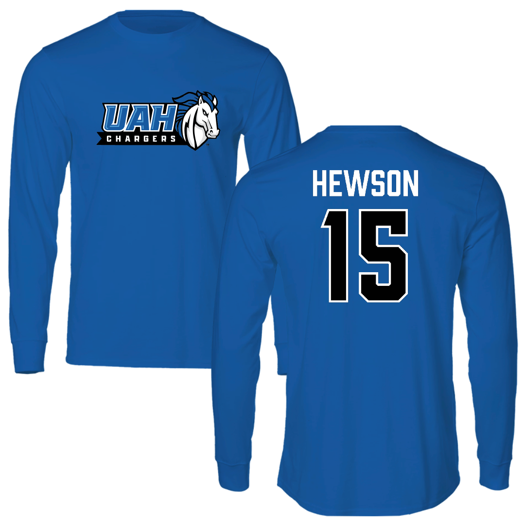 Huntsville Soccer (M) Blue Performance Long Sleeve - #15 Harvey Hewson