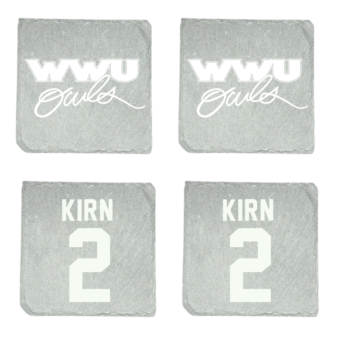 William Woods University Baseball Stone Coaster (4 Pack)  - #2 Jackson Kirn