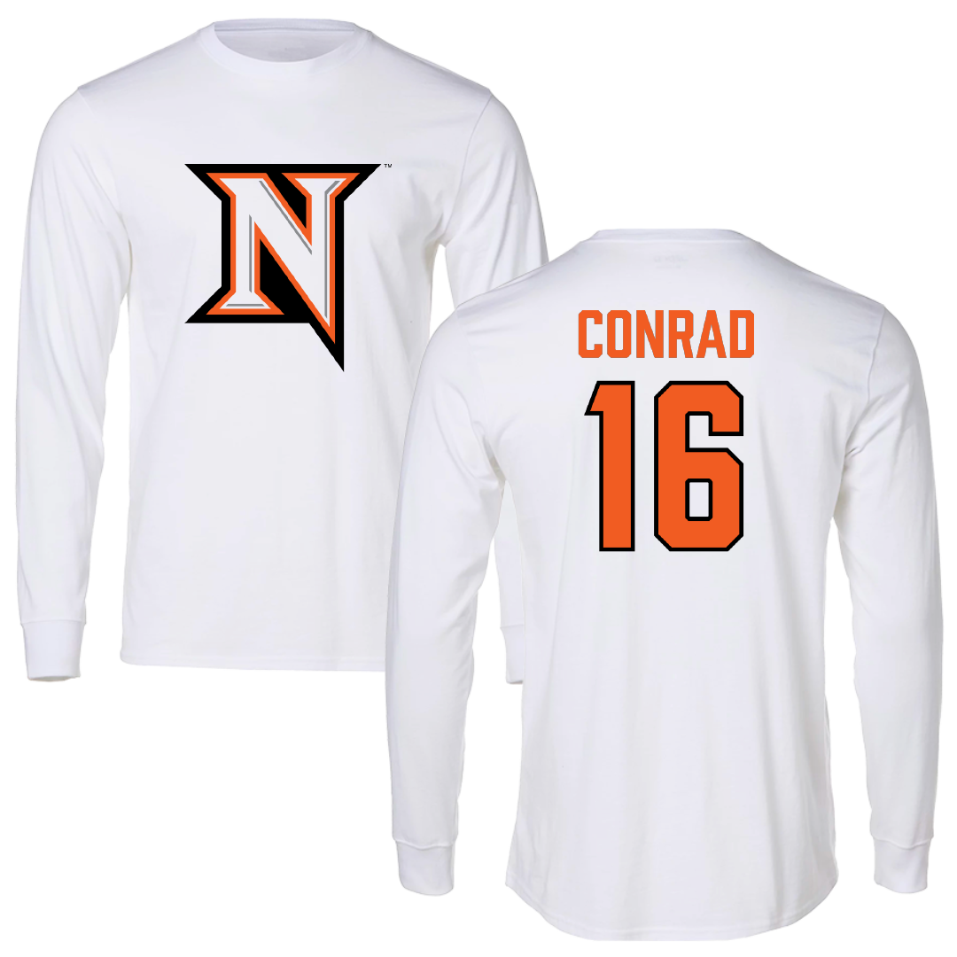 Northampton Community College Soccer (M) White Long Sleeve - #16 Lucas Conrad