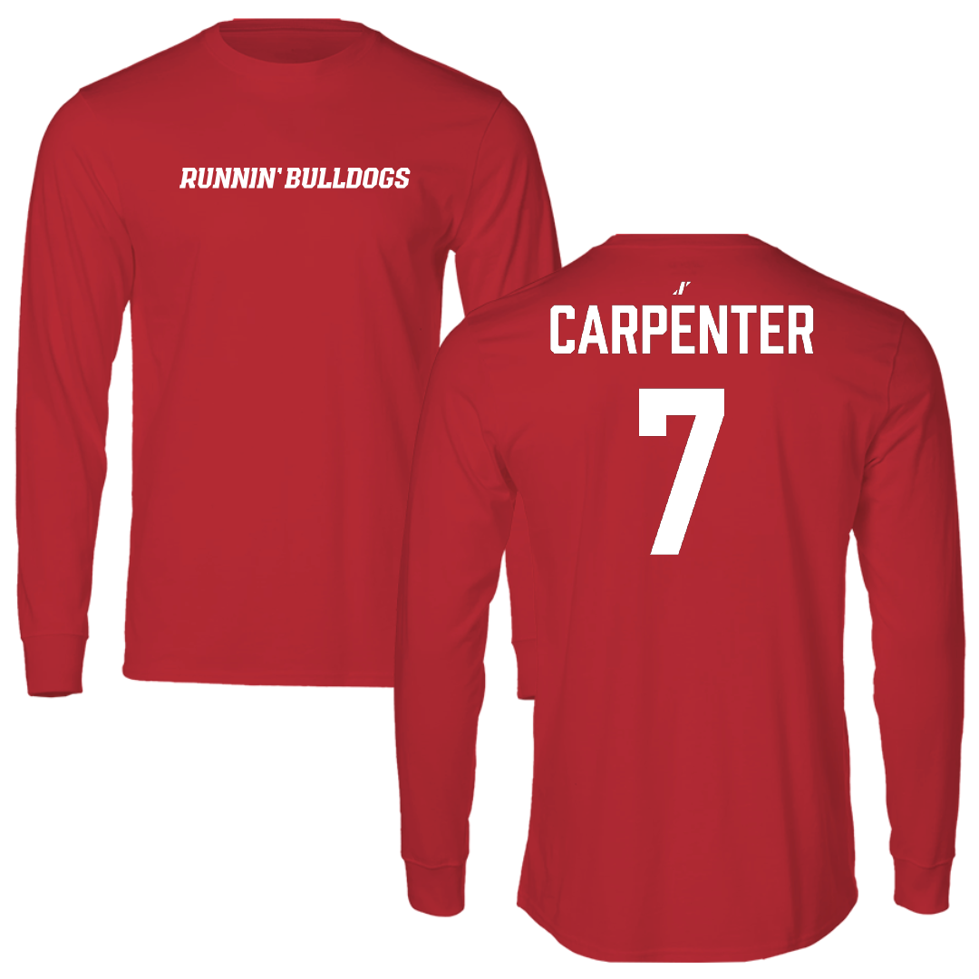 Gardner-Webb University Lacrosse (W) Red Performance Long Sleeve - #7 Summer Carpenter