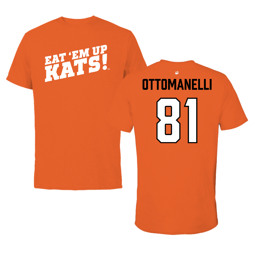 Sam Houston State University Football Orange Tee - #81 Nico Ottomanelli