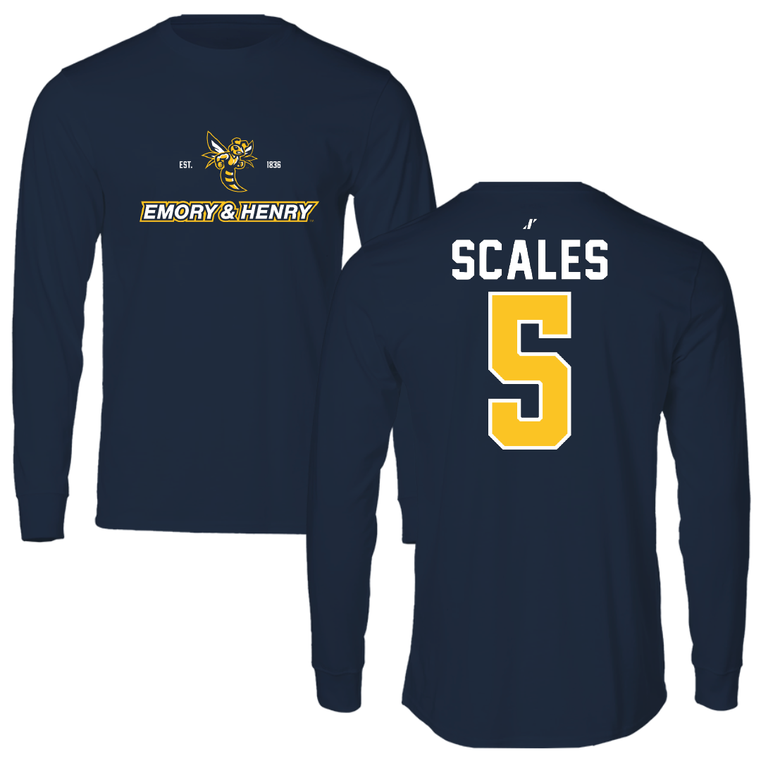 Emory & Henry College Soccer Navy General Long Sleeve - #5 Kaleea Scales