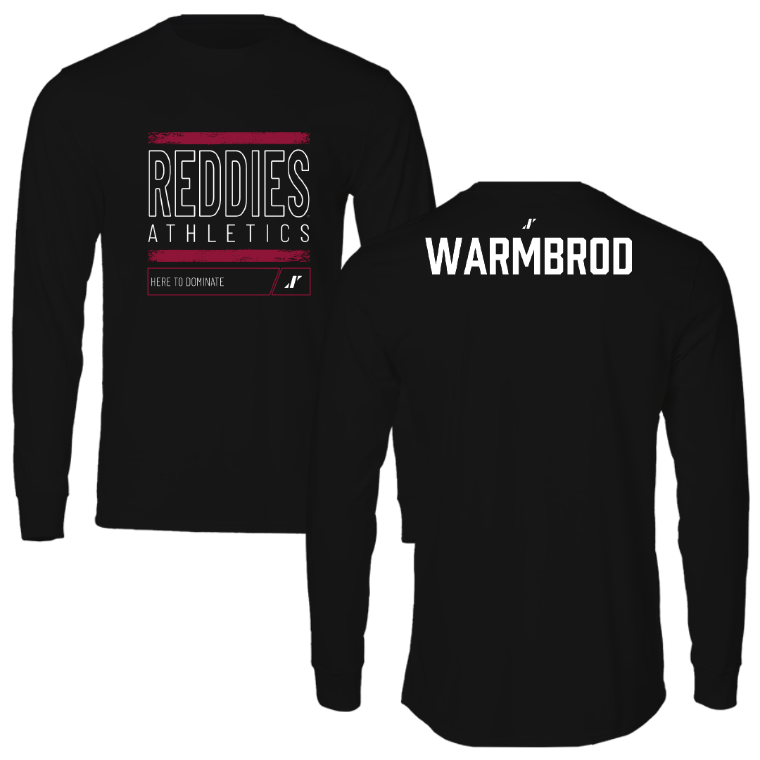Henderson State University Golf (M) Black Dominate Performance Long Sleeve - Drew Warmbrod